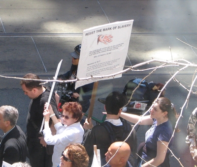 Protest crasher